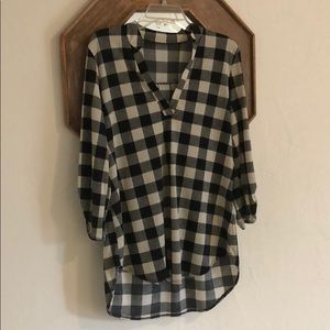 Buffalo check blouse